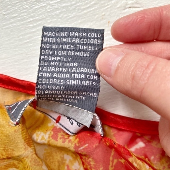 Jamie Nicole Collection Red and Purple Floral Blouse Overlay - Picture 7 of 10